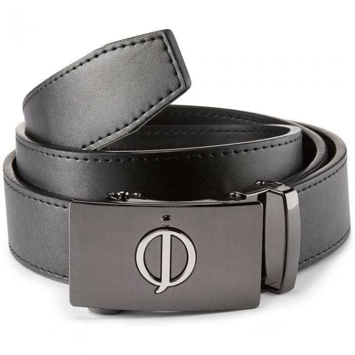 Oscar Jacobson Leather Belt - Black