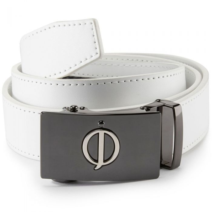 Oscar Jacobson Leather Belt - White