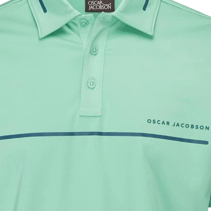 Oscar Jacobson Marsden Polo Shirt - Aqua/Teal