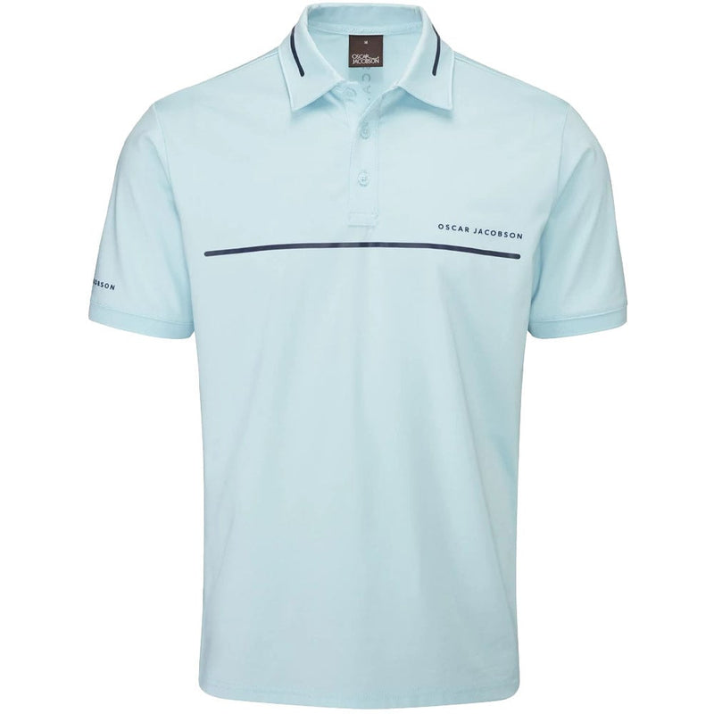 Oscar Jacobson Marsden Polo Shirt - Cool Blue/Navy