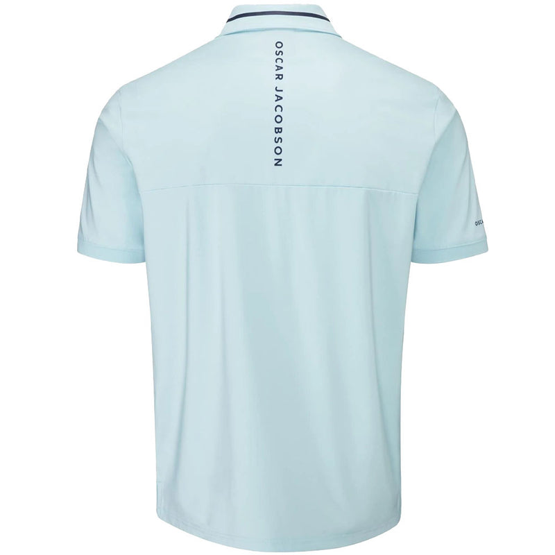 Oscar Jacobson Marsden Polo Shirt - Cool Blue/Navy