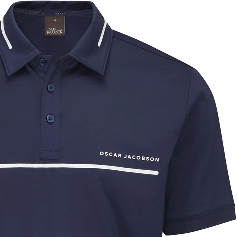 Oscar Jacobson Marsden Polo Shirt - Navy/White