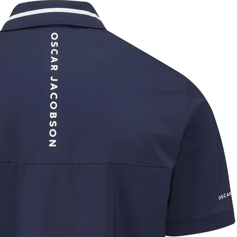 Oscar Jacobson Marsden Polo Shirt - Navy/White