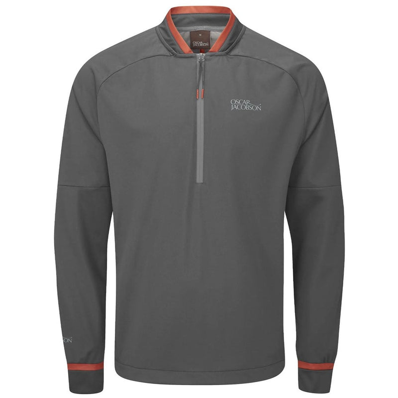 Oscar Jacobson Redfern 1/2 Zip Pullover - Pewter