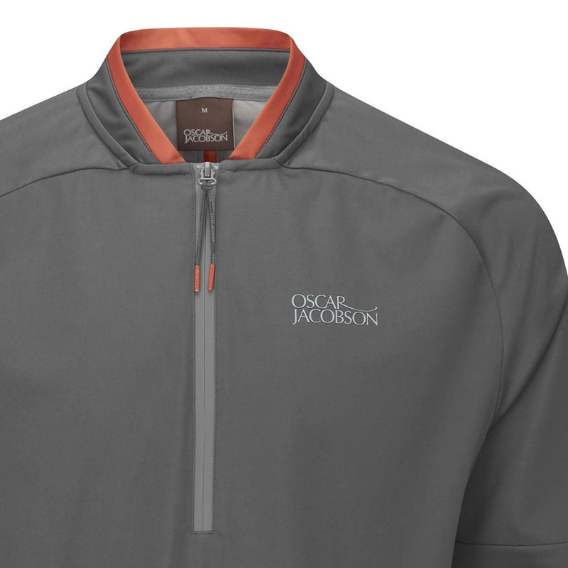 Oscar Jacobson Redfern 1/2 Zip Pullover - Pewter