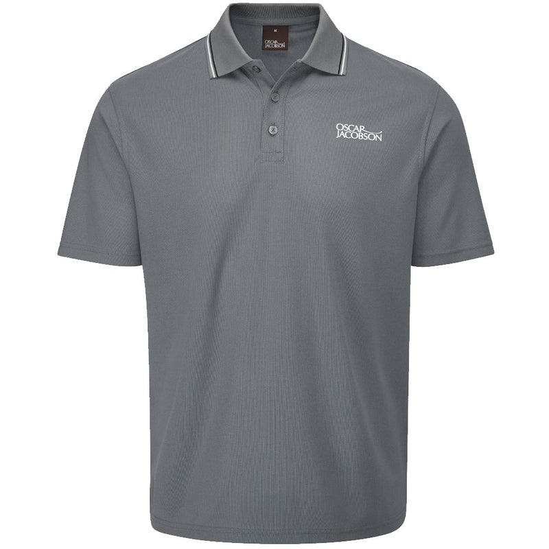 Oscar Jacobson Stanley Polo Shirt - Iron/Grey