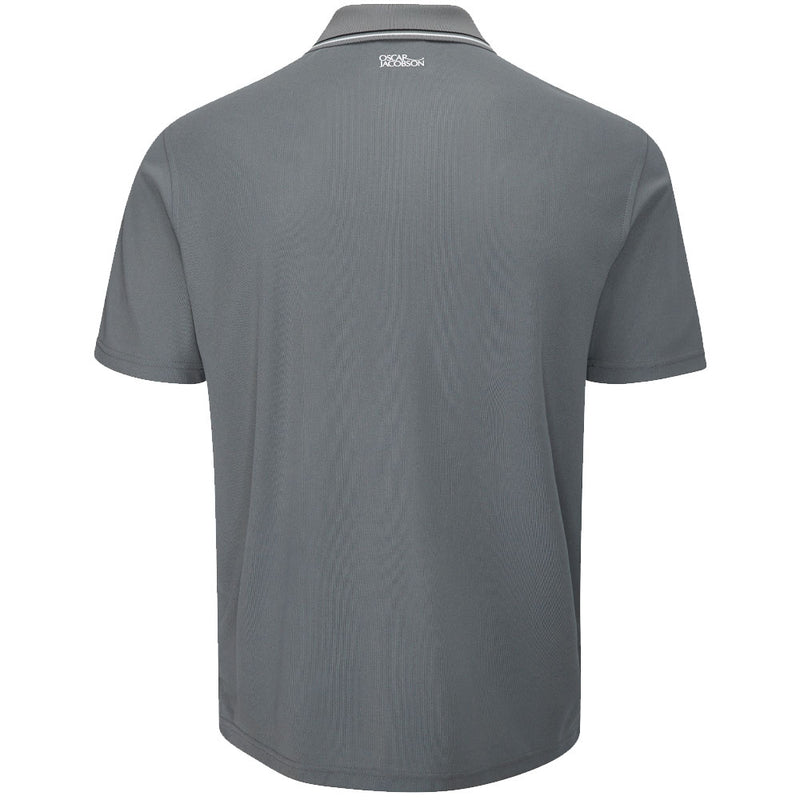 Oscar Jacobson Stanley Polo Shirt - Iron/Grey