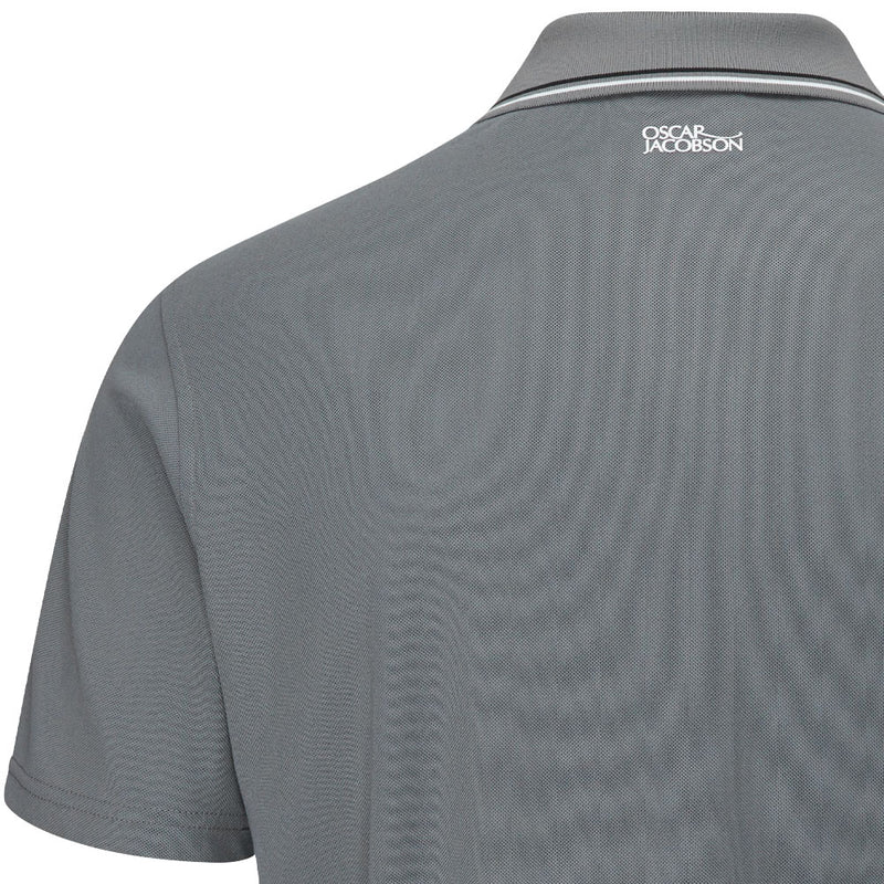 Oscar Jacobson Stanley Polo Shirt - Iron/Grey