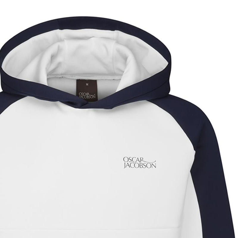 Oscar Jacobson Trapp Hoodie - White/Navy