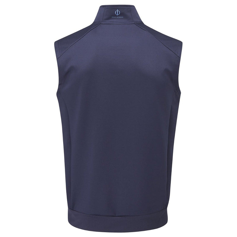 Oscar Jacobson Trent Tour 1/2 Zip Golf Vest - Navy