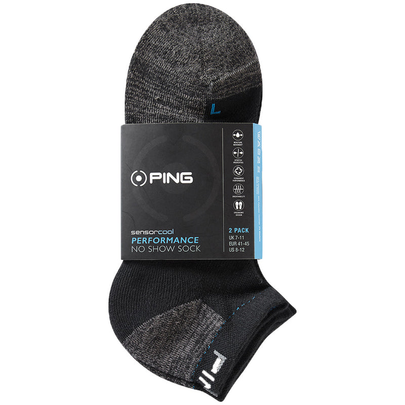 Ping Sensorcool No Show Socks (2 Pairs) - Black