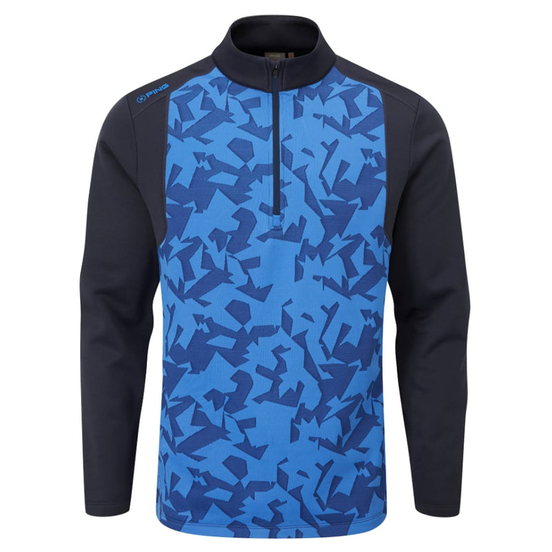 Ping Felix 1/2 Zip Golf Sweater - Delph Blue/Navy