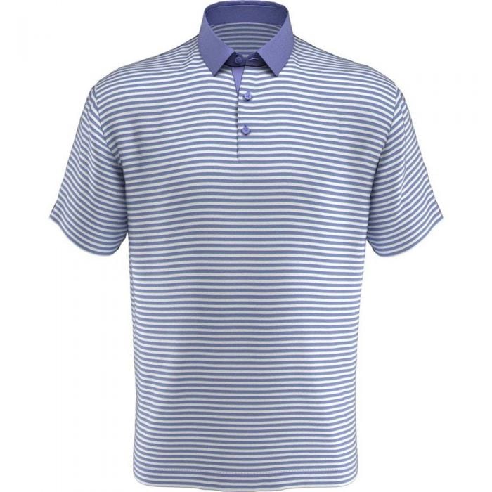 Callaway Pencil Stripe Polo - Cornflower Blue