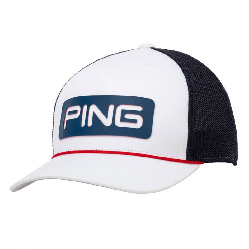 Ping American Trucker Cap - White/Navy/Red