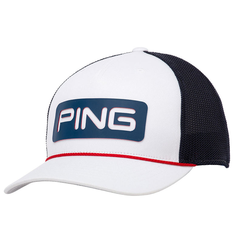 Ping All American Trucker Cap - White/Navy/Red