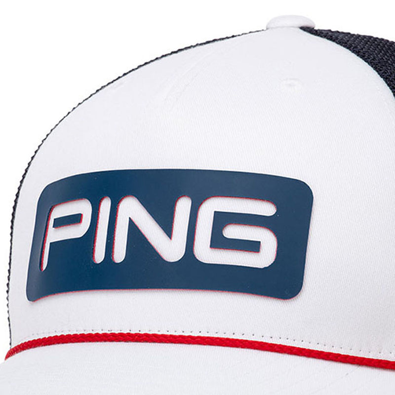 Ping All American Trucker Cap - White/Navy/Red