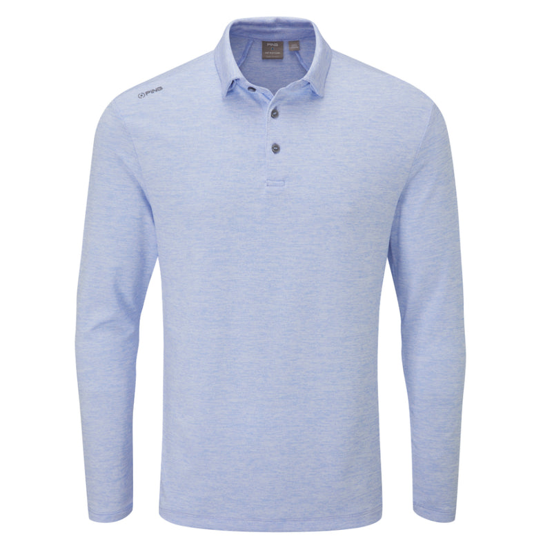 Ping Angus Long Sleeve Polo Shirt - Marina Multi