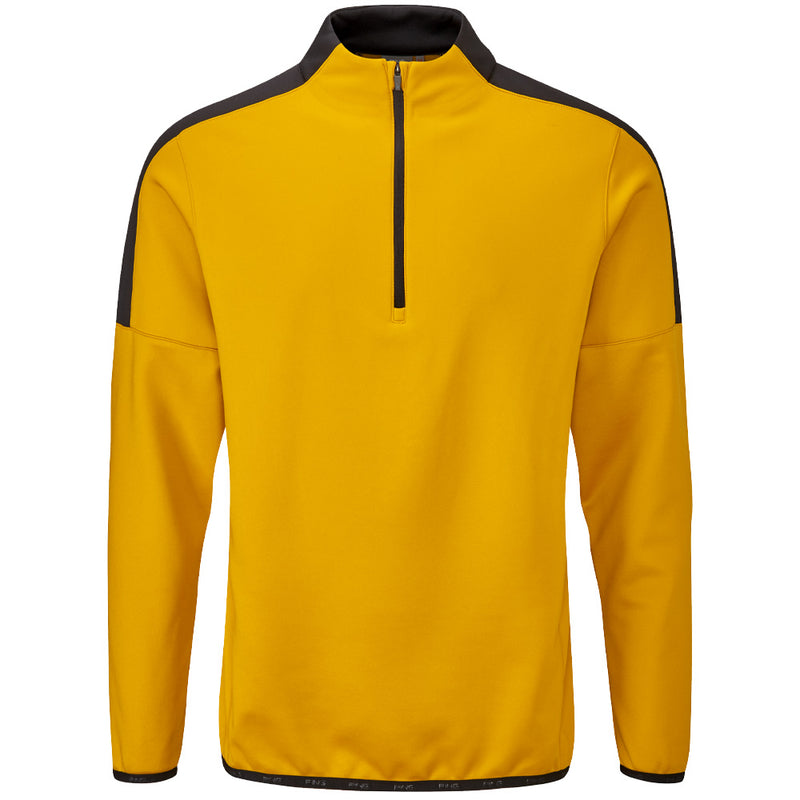 Ping Frankie 1/2 Zip Pullover - Gold/Black