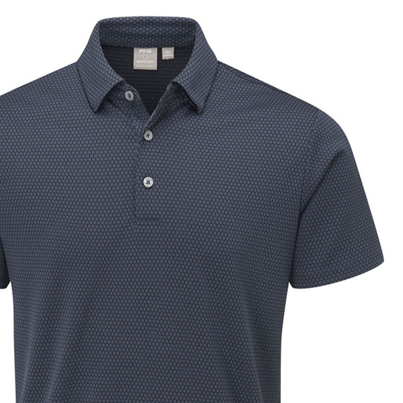 Ping Halcyon Polo Shirt - Oxford Blue Multi