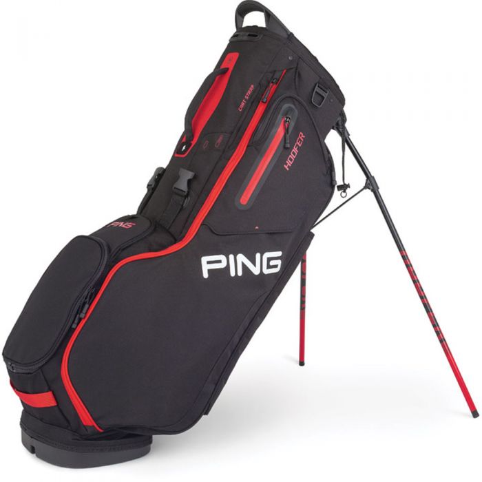 Ping Hoofer Stand Bag - Black/Scarlet