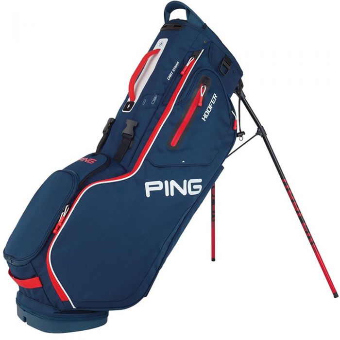 Ping Hoofer Stand Bag - Navy/Red/White