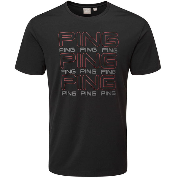 Ping Logo Tee Polo Shirt - Black