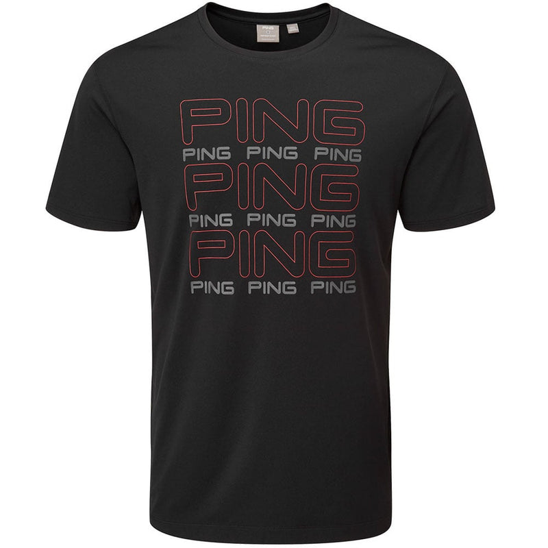 Ping Logo Tee Polo Shirt - Black