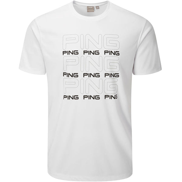 Ping Logo Tee Polo Shirt - White