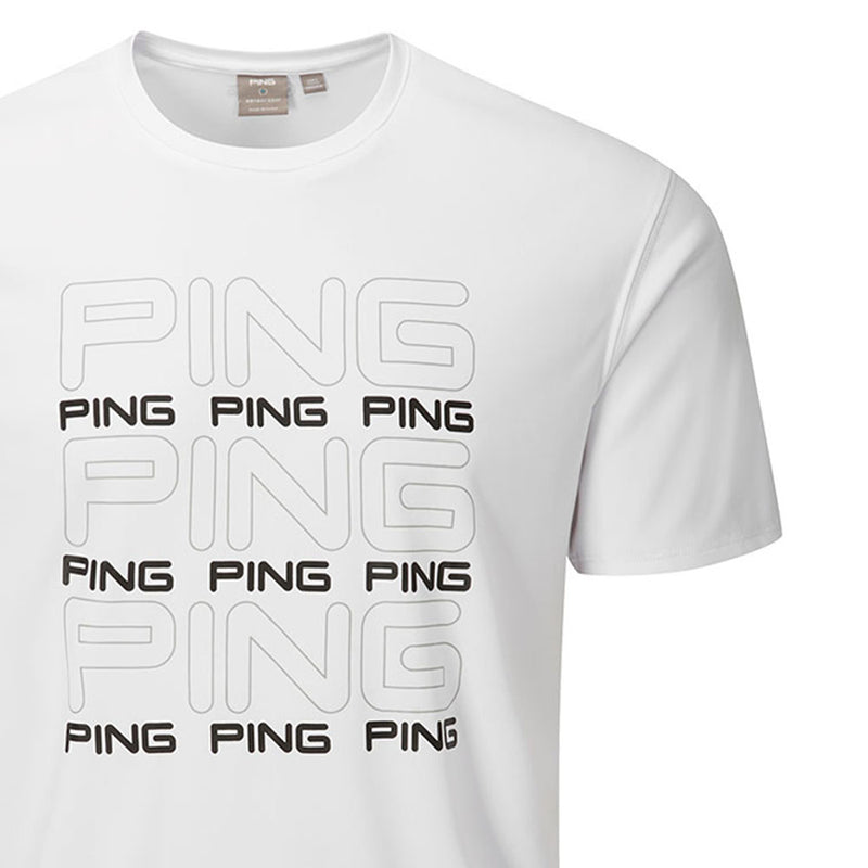 Ping Logo Tee Polo Shirt - White