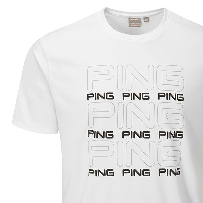 Ping Logo Tee Polo Shirt - White