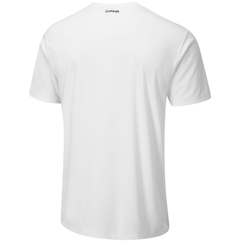 Ping Logo Tee Polo Shirt - White