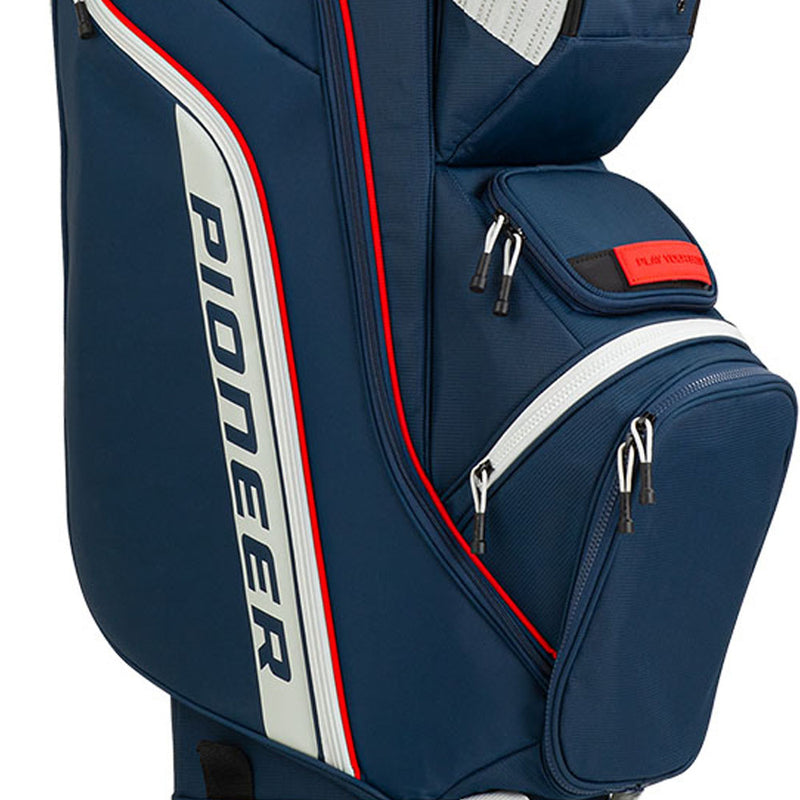 Ping Pioneer Cart Bag - Navy/Platinum/Red