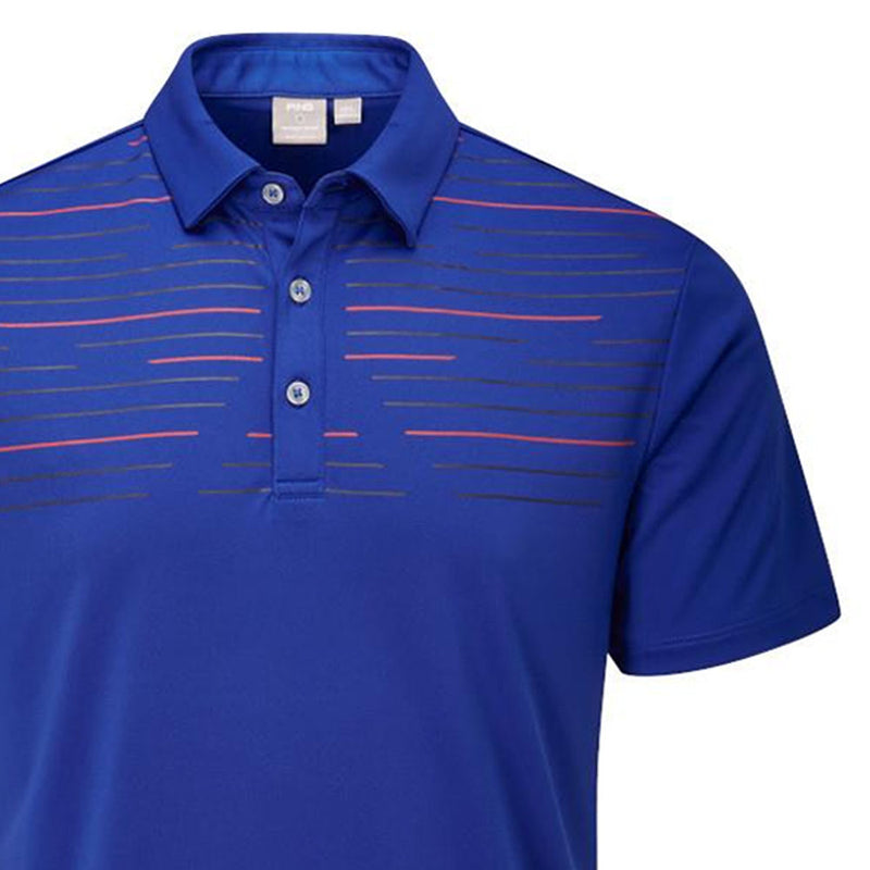 Ping Portman Polo Shirt - Blue Surf/Navy