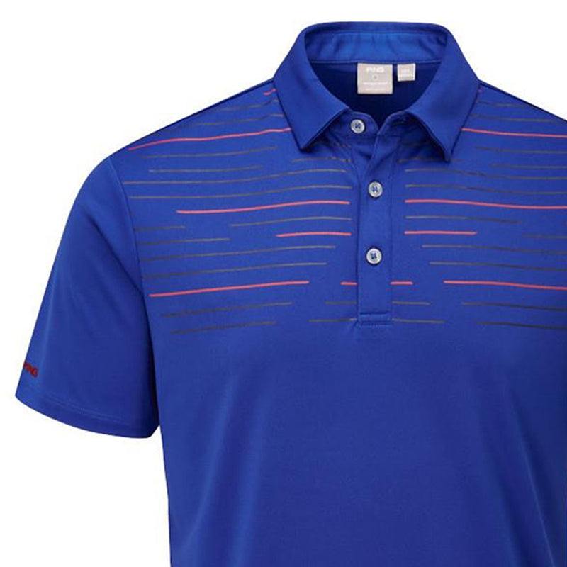 Ping Portman Polo Shirt - Blue Surf/Navy