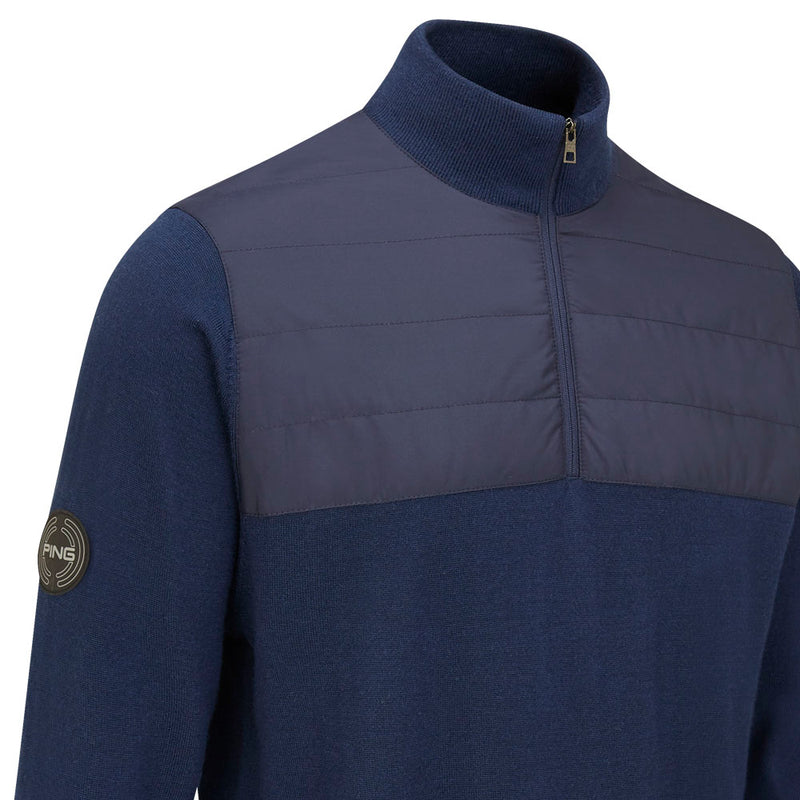 Ping Randle 1/4 Zip Midlayer - Oxford Blue