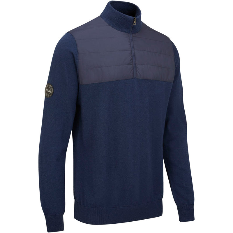 Ping Randle 1/4 Zip Midlayer - Oxford Blue