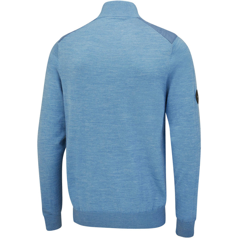 Ping Randle 1/4 Zip Midlayer - Stone Blue Marl