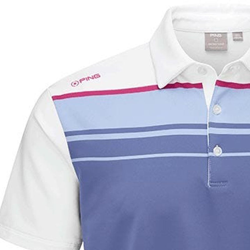 Ping Sinclair Polo Shirt - White Multi