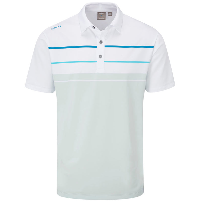 Ping Staton Polo Shirt - Sky Grey Multi