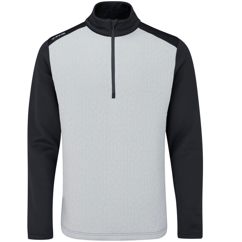 Ping Tobi 1/4 Zip Midlayer - Pearl Grey/Asphalt