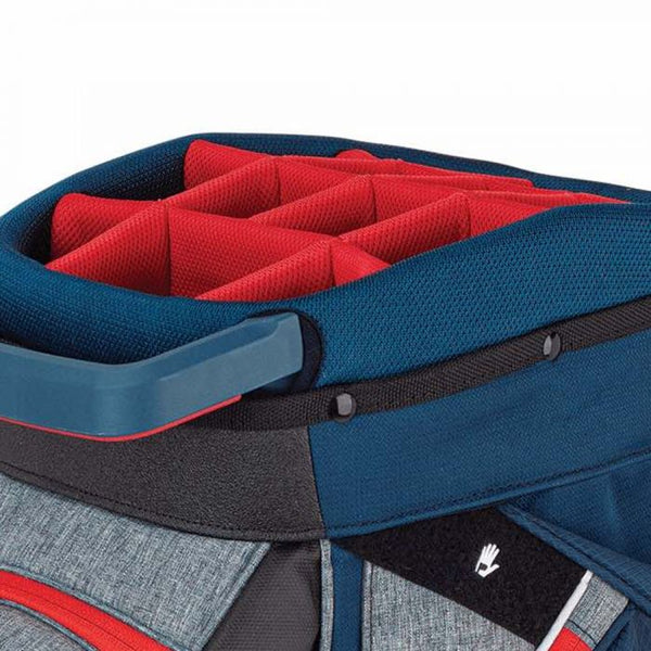 Ping Traverse Cart Bag - Grey/Navy/Scarlet