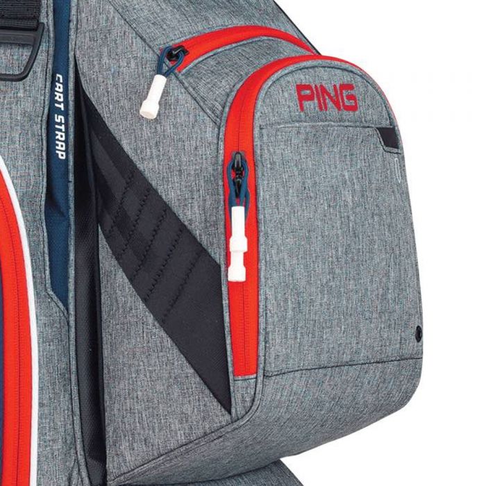 Ping Traverse Cart Bag - Grey/Navy/Scarlet