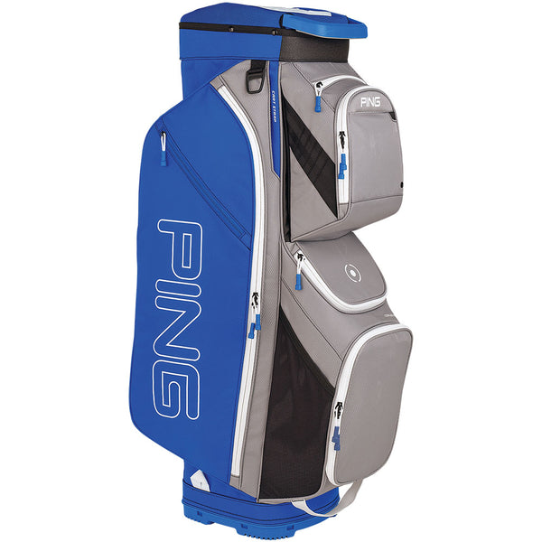 Ping Traverse Cart Bag - Silver/Royal/White