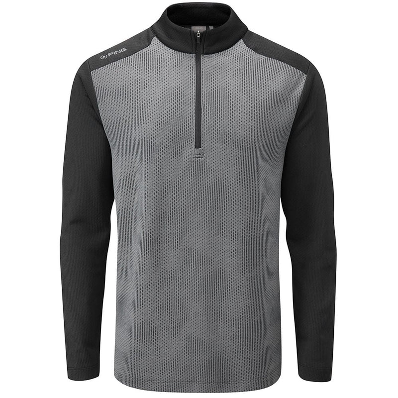 Ping Vertical 1/2 Zip Sweater - Asphalt/Black