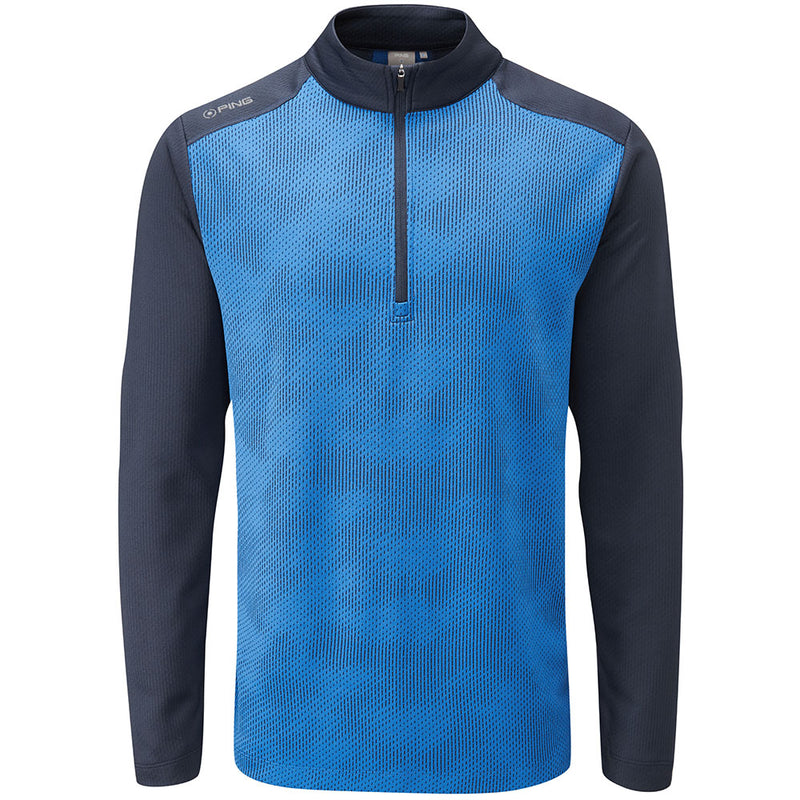 Ping Vertical 1/2 Zip Sweater - Snorkel Blue/Navy