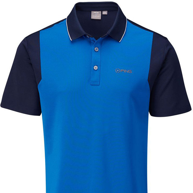 Ping Vista Polo Shirt - Snorkel Blue/Navy