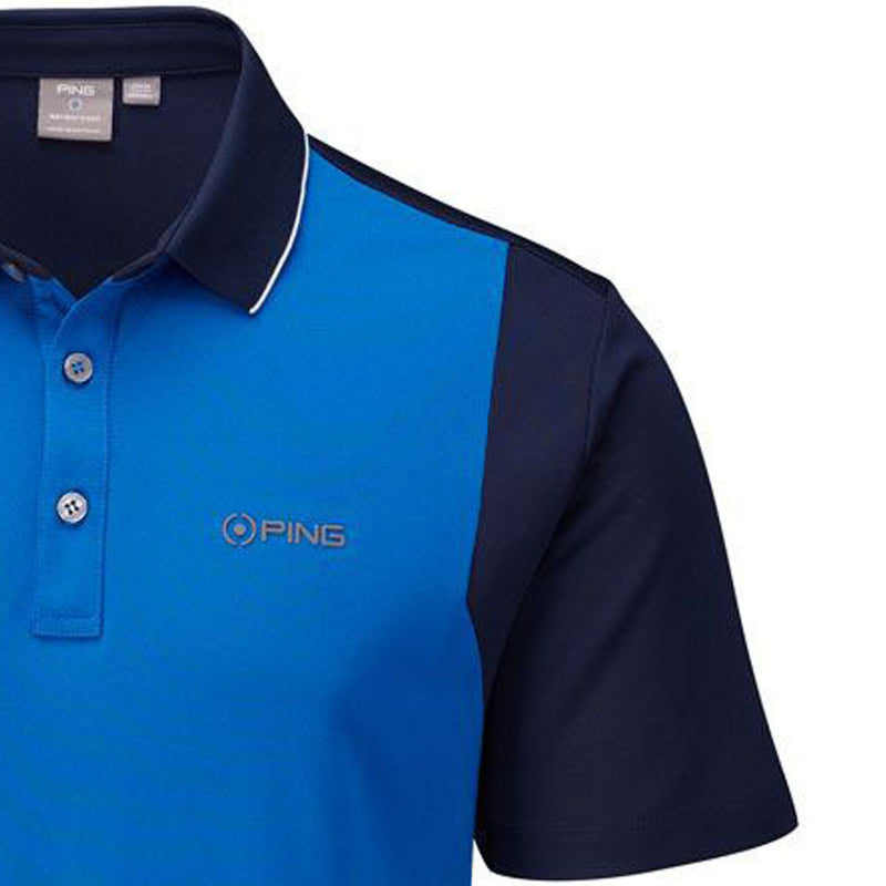 Ping Vista Polo Shirt - Snorkel Blue/Navy