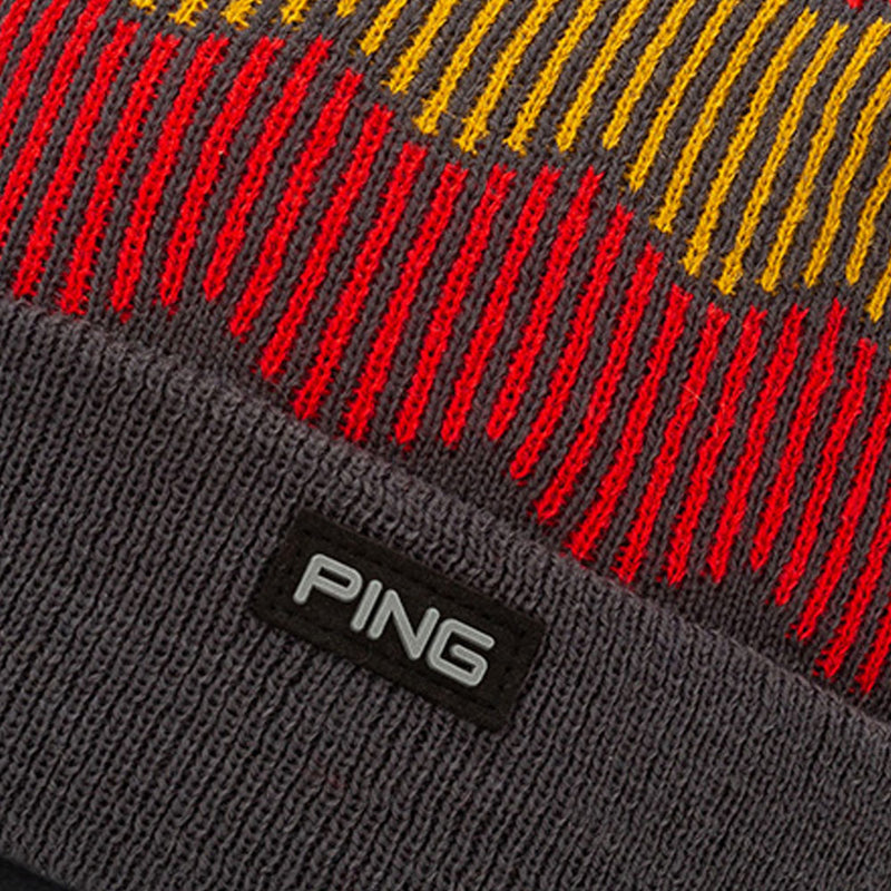 Ping Ziggy Bobble Beanie - Grey/Red/Yellow