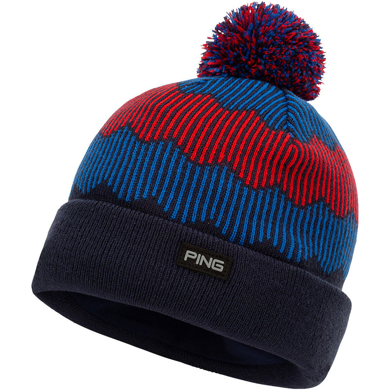 Ping Ziggy Bobble Beanie - Navy/Red/Blue