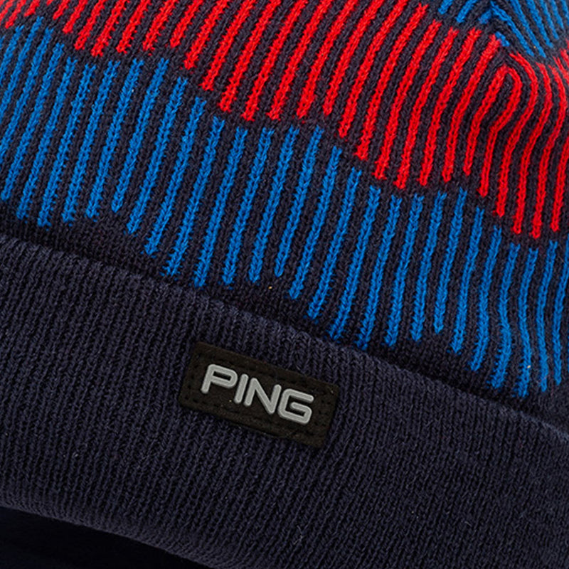 Ping Ziggy Bobble Beanie - Navy/Red/Blue